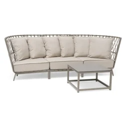 Jet Set 3-Sits Loungesoffa Beige
