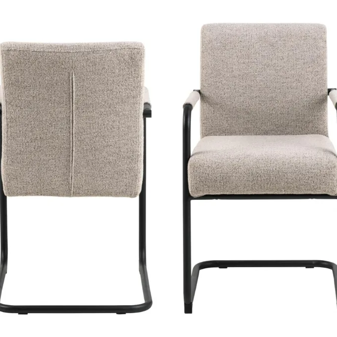 Jordaan Karmstol Monza tyg Beige