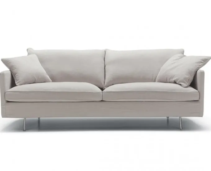 Julia 3-sits Soffa Big Cushions Caleido Grey-Beige
