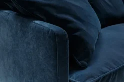 Julia 3-sits Soffa Small Cushions Classic Velvet Dark Blue