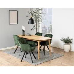 Katie Karmstol Vic tyg Skogsgrön