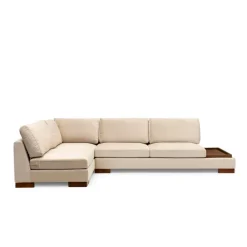Kigali Hörn med puff (193 x 97 x 80 cm) Hörnsoffa Beige