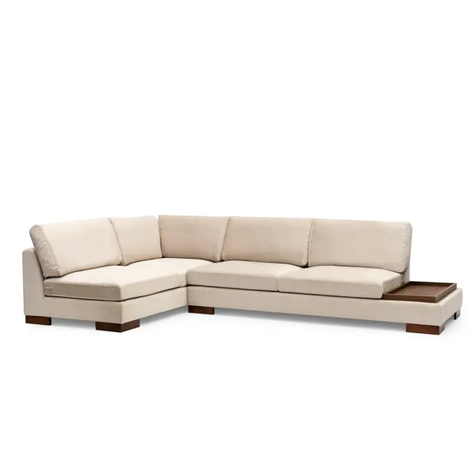 Kigali Hörn med puff (193 x 97 x 80 cm) Hörnsoffa Beige