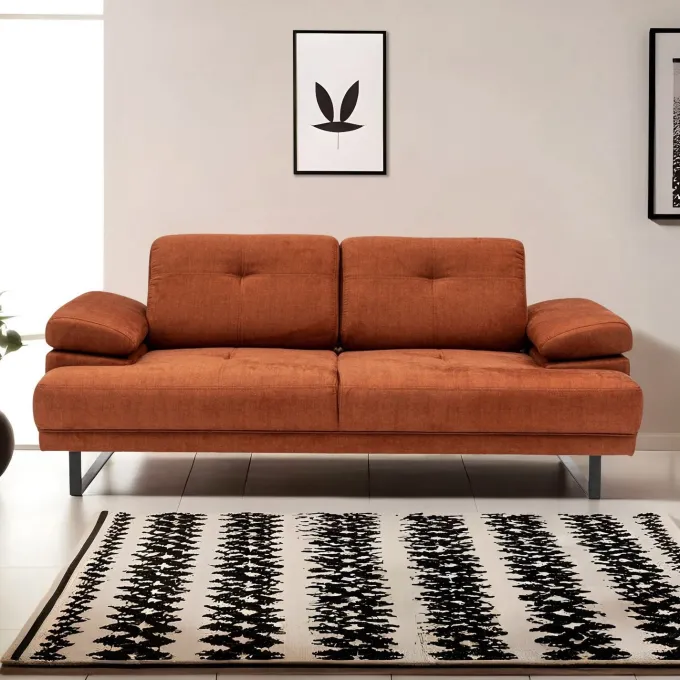 Kingston (199 x 99 x 83 cm) 2-sits bäddsoffa Orange