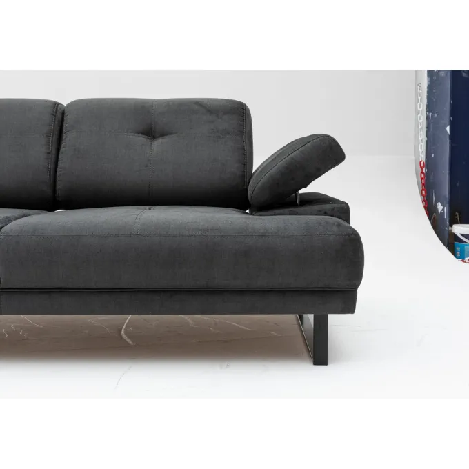 Kingston (199 x 99 x 83 cm) 2-sits bäddsoffa Antracit