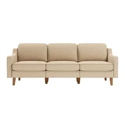Kingston Extra (220 x 84 x 87 cm) 3-sitssoffa Sand valnöt