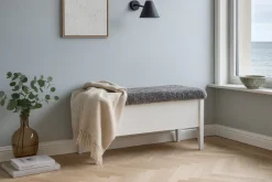 Klinte Bänk 90 Vit