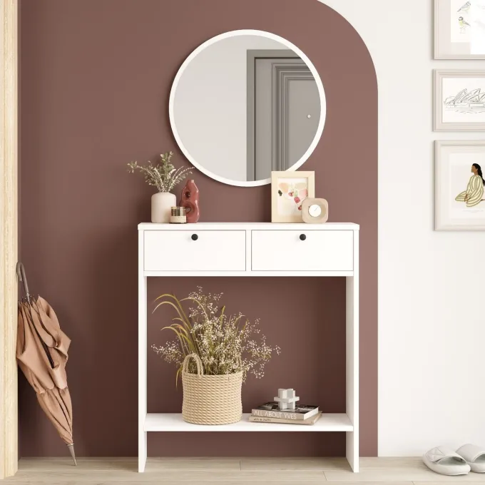 Kotor (80,4 x 90 x 24,2 cm) vit Sideboard