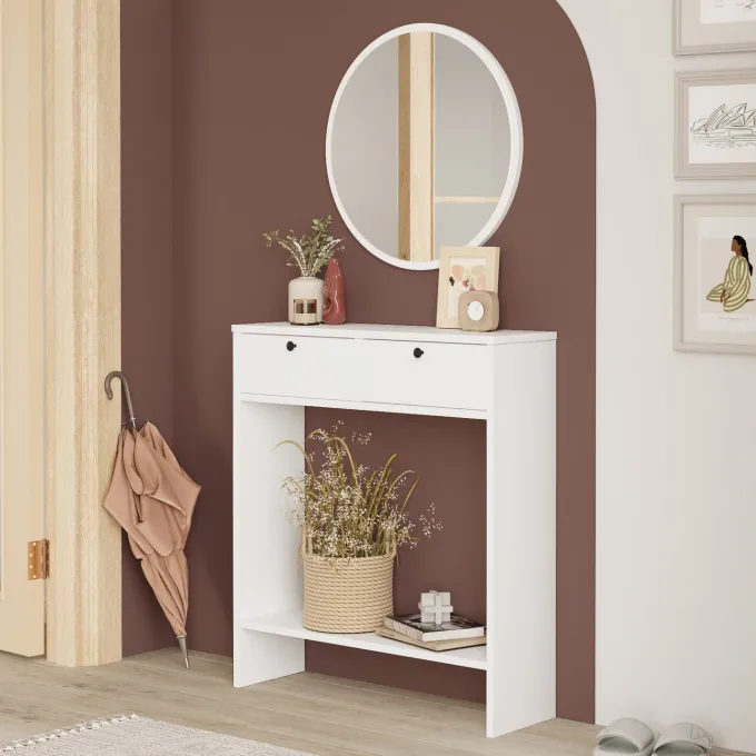 Kotor (80,4 x 90 x 24,2 cm) vit Sideboard