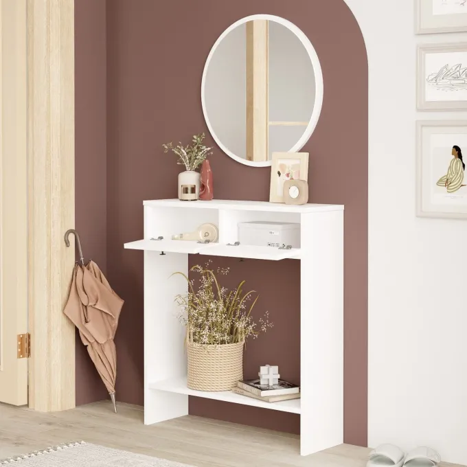 Kotor (80,4 x 90 x 24,2 cm) vit Sideboard