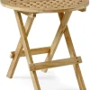 Kreta Sidobord 50 cm Rund Teak