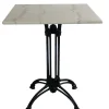 Krögaren Utebord 70x70 cm Vit/Svart