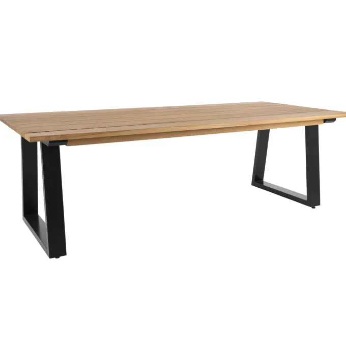 Laurion Matbord 230x100 cm Teak/Svart