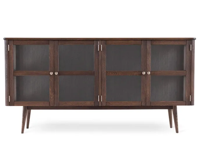 Löderup Sideboard Vitrin Rökbetsad Ek