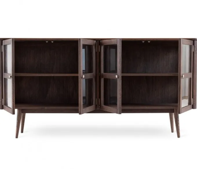 Löderup Sideboard Vitrin Rökbetsad Ek