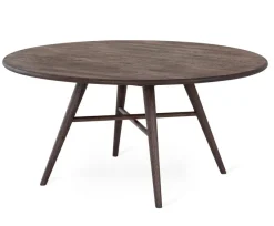 Löderup Soffbord Rund 100 cm Rökbetsad Ek