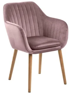 Le Havre Karmstol Vic tyg Rosa/Ek