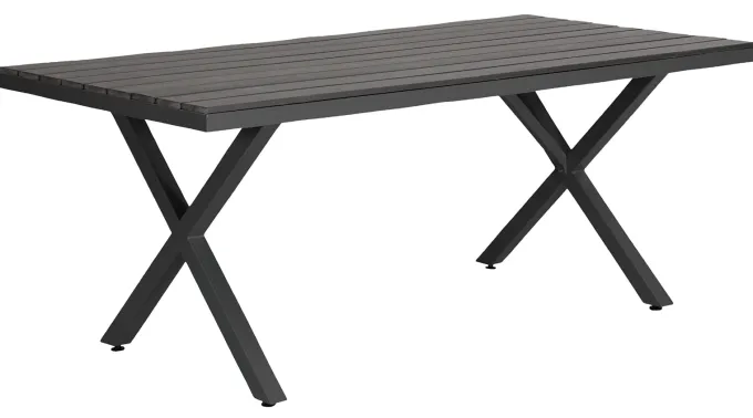 Leone Bord 200x100 cm Svart/Grå