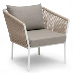 Lersund Utefåtölj Vit/Beige