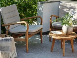 Lilja Fåtölj Teak/Konstrotting