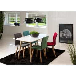Lillesand Matbord 150x80 cm Vit/Ek