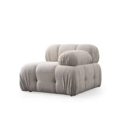 Lilongwe 2 (190-160 x 95 x 75 cm) Hörnsoffa Kräm