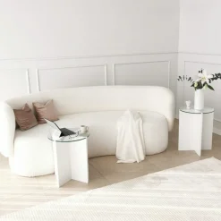 Lily (45 x 55 x 13 cm) Satsbord (2 delar) Vit