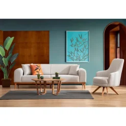 Lima 3-sits (220 x 84 x 77 cm) 3-sits bäddsoffa Creme
