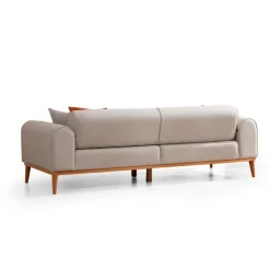 Lima 3-sits (220 x 84 x 77 cm) 3-sits bäddsoffa Creme