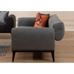 Lima 3-sits (220 x 84 x 77 cm) 3-sits bäddsoffa Ljusgrå