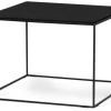 Lime Soffbord 70x70cm Svartbetsad Ask