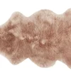 Linn Pläd - Långhårigt fårskinn, ca.100x60cm / Camel