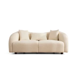 Lisbon (190 x 76 x 91 cm) Creme 2-sitssoffa