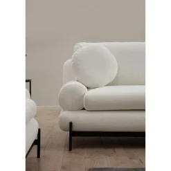 Livorno (188 x 85 x 92 cm) Vit 2-sitssoffa