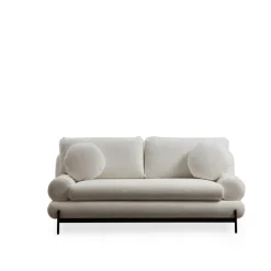 Livorno (188 x 85 x 92 cm) Vit 2-sitssoffa