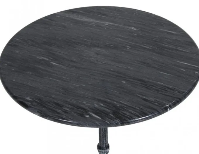 Loire Marmorbord 60 cm Rund Svart