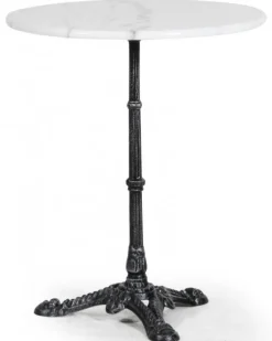 Loire Marmorbord 60 cm Rund Vit