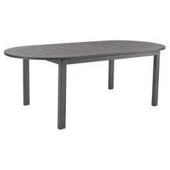 Lomma Matbord Elipse 220-280x110 cm Antracit