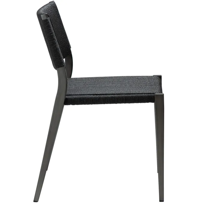 Loop Stol Black, Antiquet Brass