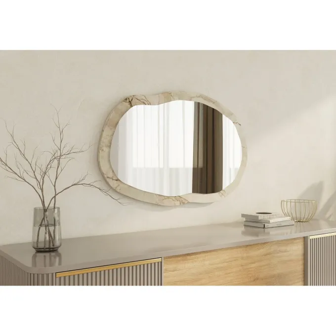 Lossa W (52 x 86 x 2,2 cm) Efesos-marmor Spegel