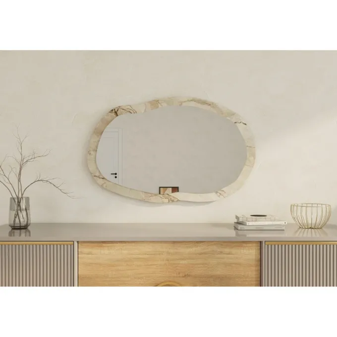 Lossa W (52 x 86 x 2,2 cm) Efesos-marmor Spegel