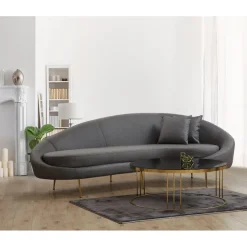 Luanda (255 x 85 x 120 cm) 3-sitssoffa Mörkgrå