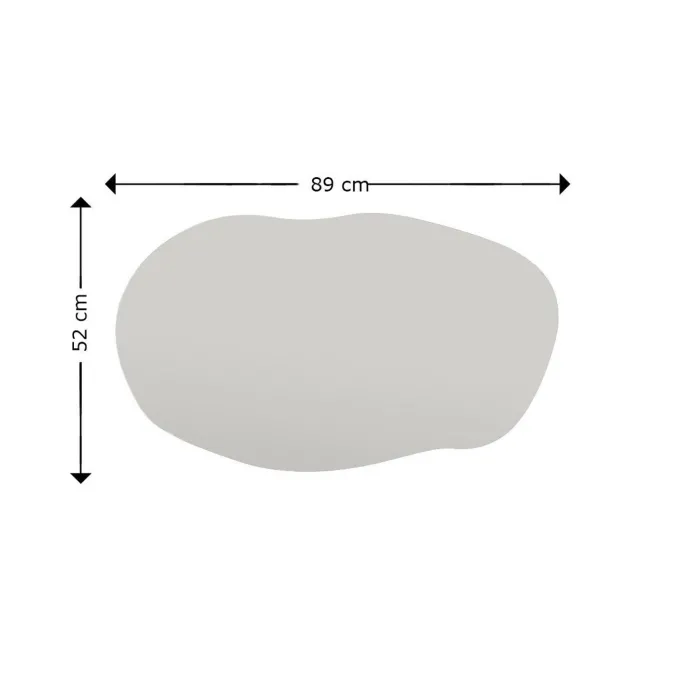 Luanda (52 x 89 x 2,2 cm) Svart Spegel