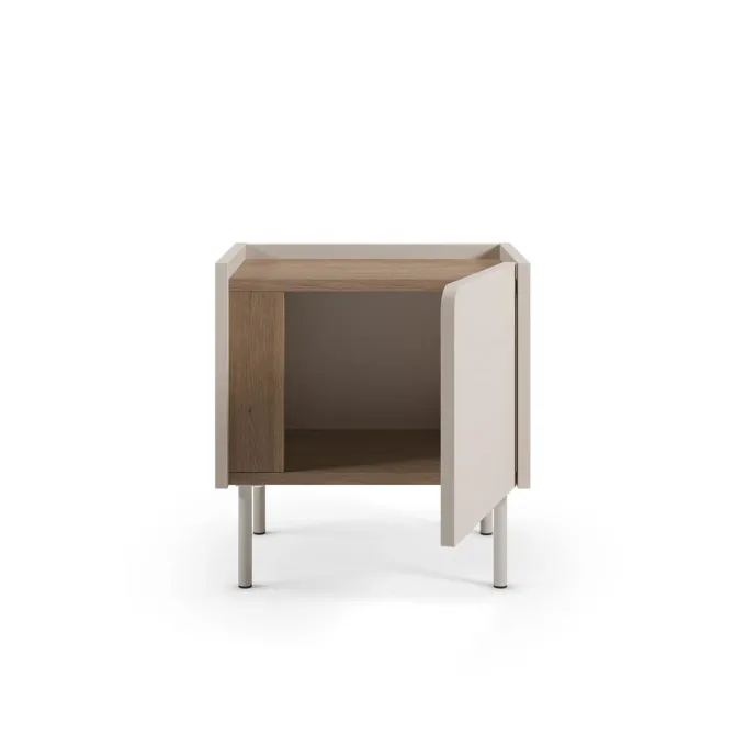 Lucile (45,5 x 47,8 x 35 cm) Nattduksbord Naturlig ek sandsten
