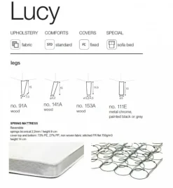 Lucy 3-sits Bäddsoffa
