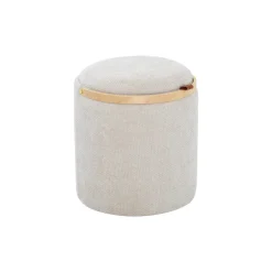 Lykke Puff Trähandtag Beige