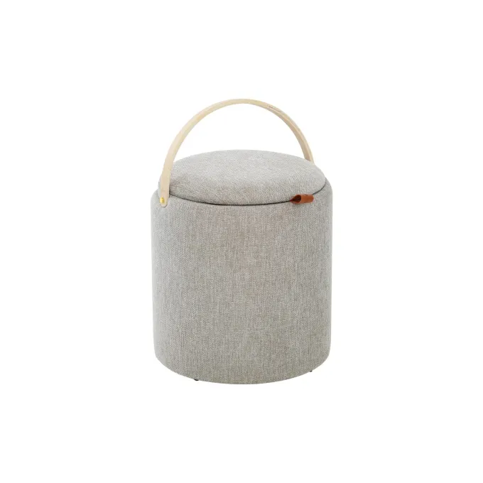 Lykke Puff Trähandtag Grå/brun