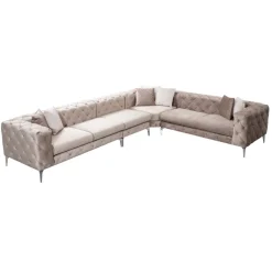 Lyon Beige Hörnsoffa