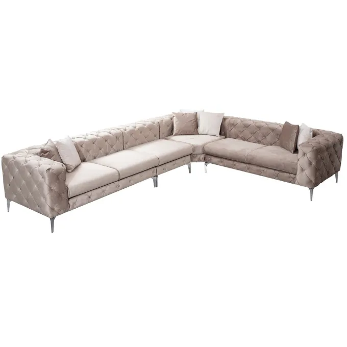 Lyon Beige Hörnsoffa