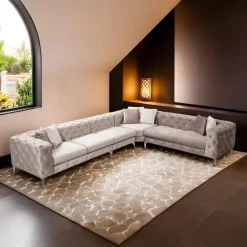 Lyon Beige Hörnsoffa
